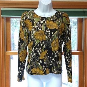 Floral Ann Taylor lightweight knit cardigan, MP